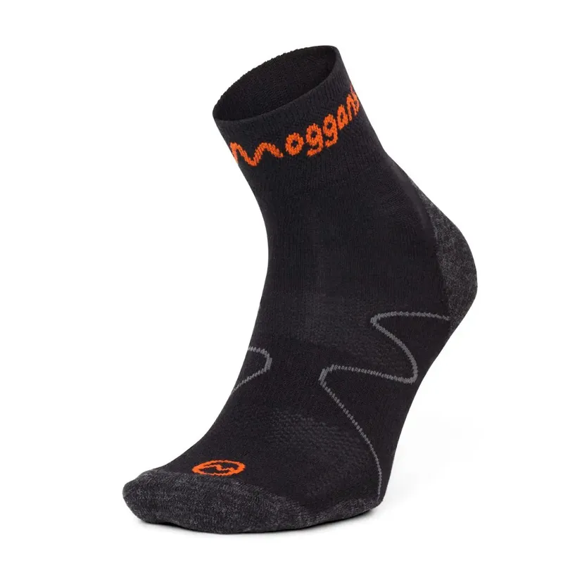 Moggans Ultralight Merino Ankle Socks - Black